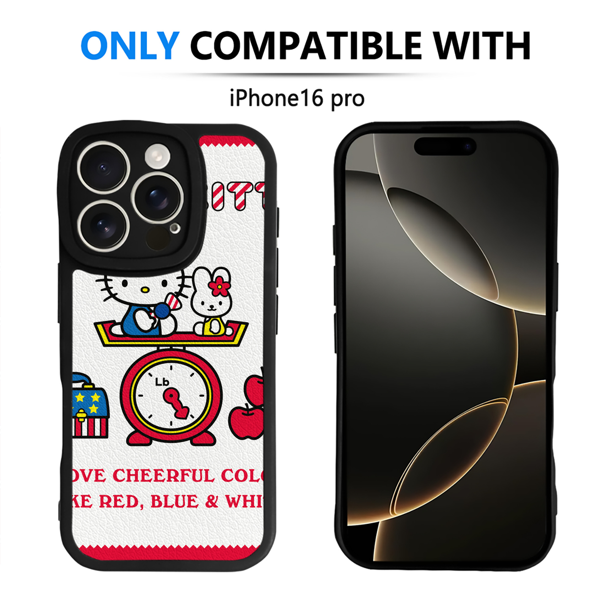 （画像用） Hello Kitty ハローキティ 【iPhone 16シリーズ対応】シリコンスマホケース（レザー調） 材質：シリコン